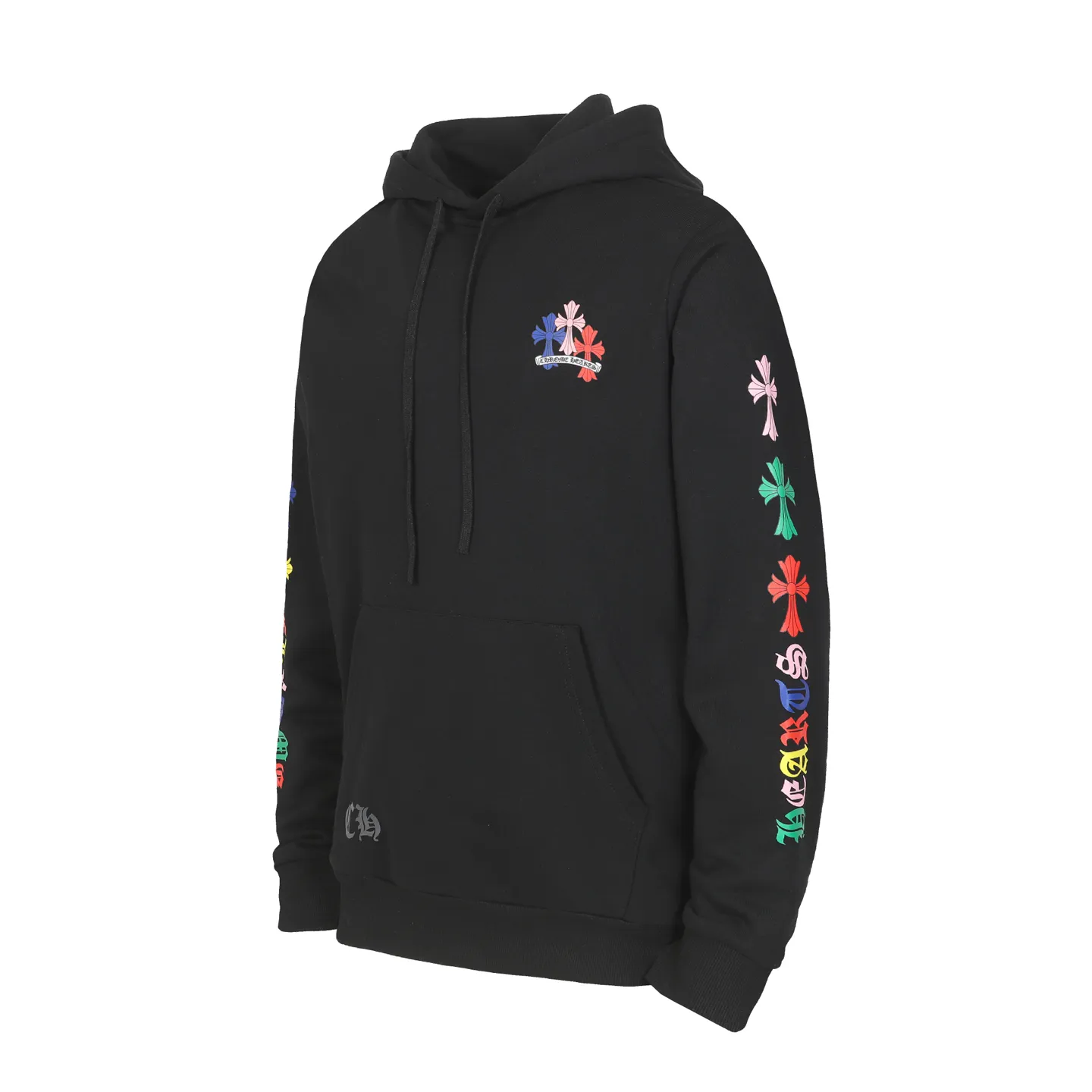 P240 Cross-border model, please do not place an order if you are pursuing quality -Chrome Hearts/Chrome Hearts Colorful🌈Horseshoe Sanskrit printed hooded sweatshirt -High weight, high density and high quality. The wool is soft, delicate and skin-friendly. It feels soft and silky. It has excellent warmth and skin-friendly properties. -Size: S M L XL